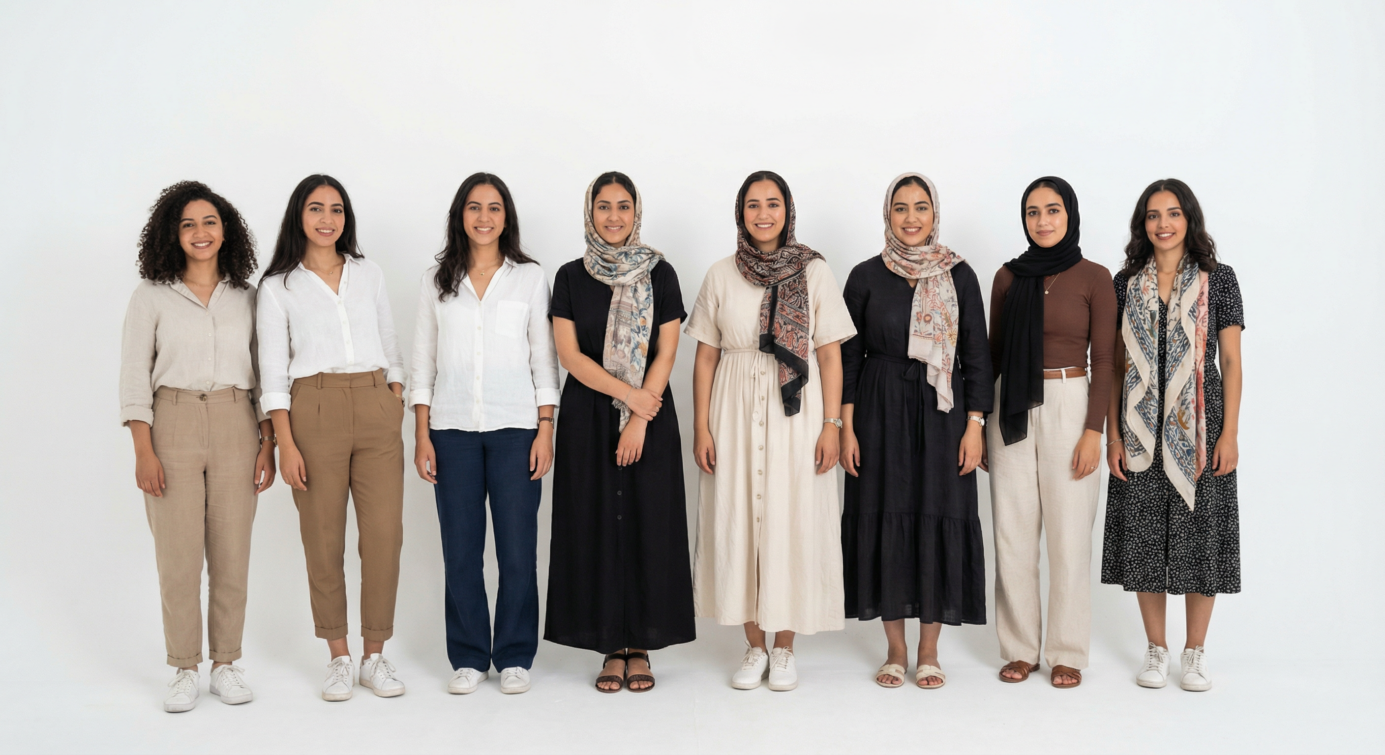 Typical women in Algeria — 8 women group