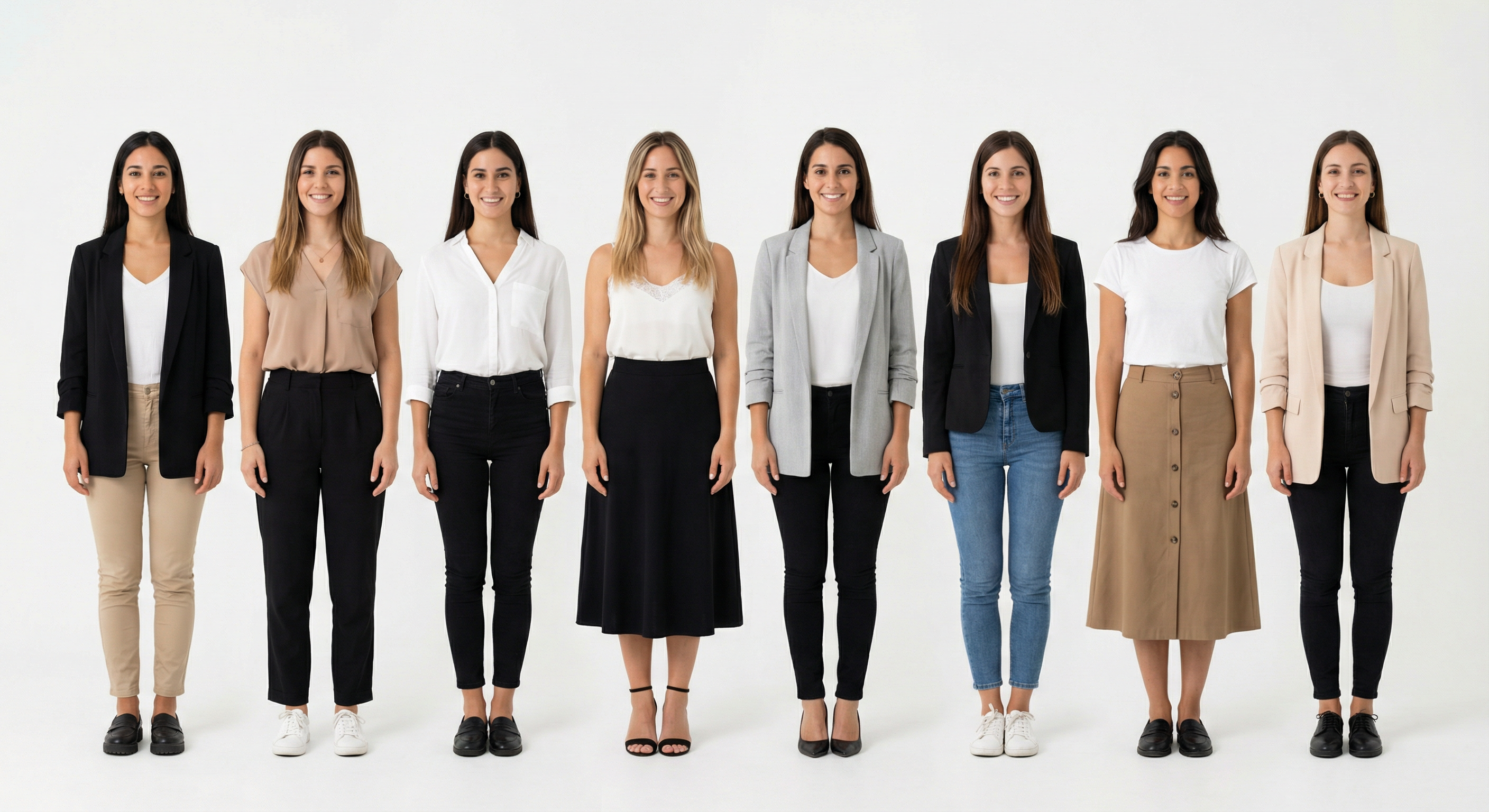 Typical women in Argentina — 8 women group