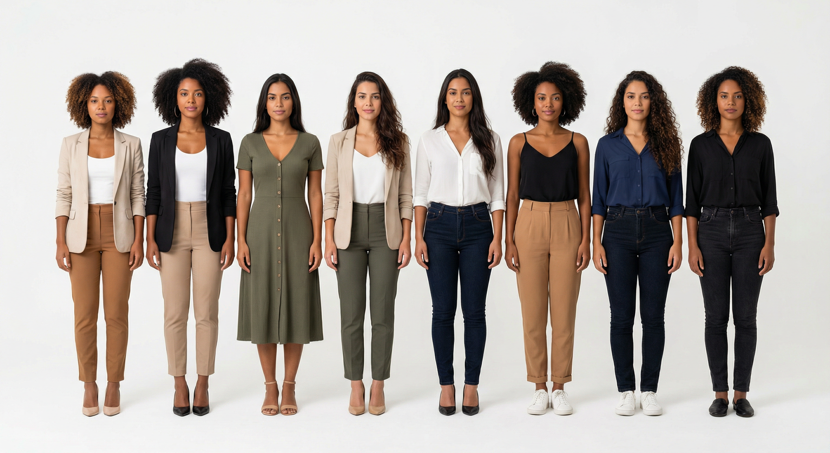 Typical women in Brazil — 8 women group