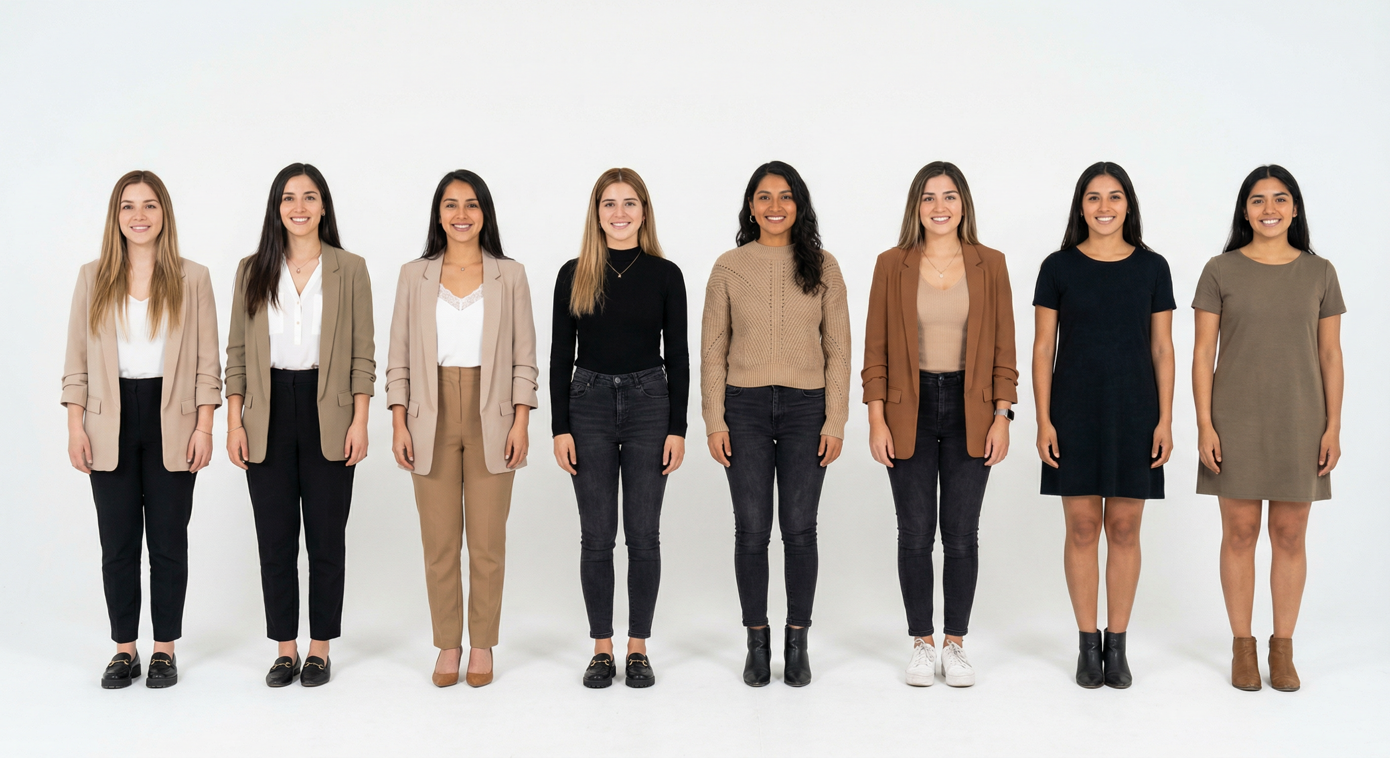 Typical women in Chile — 8 women group