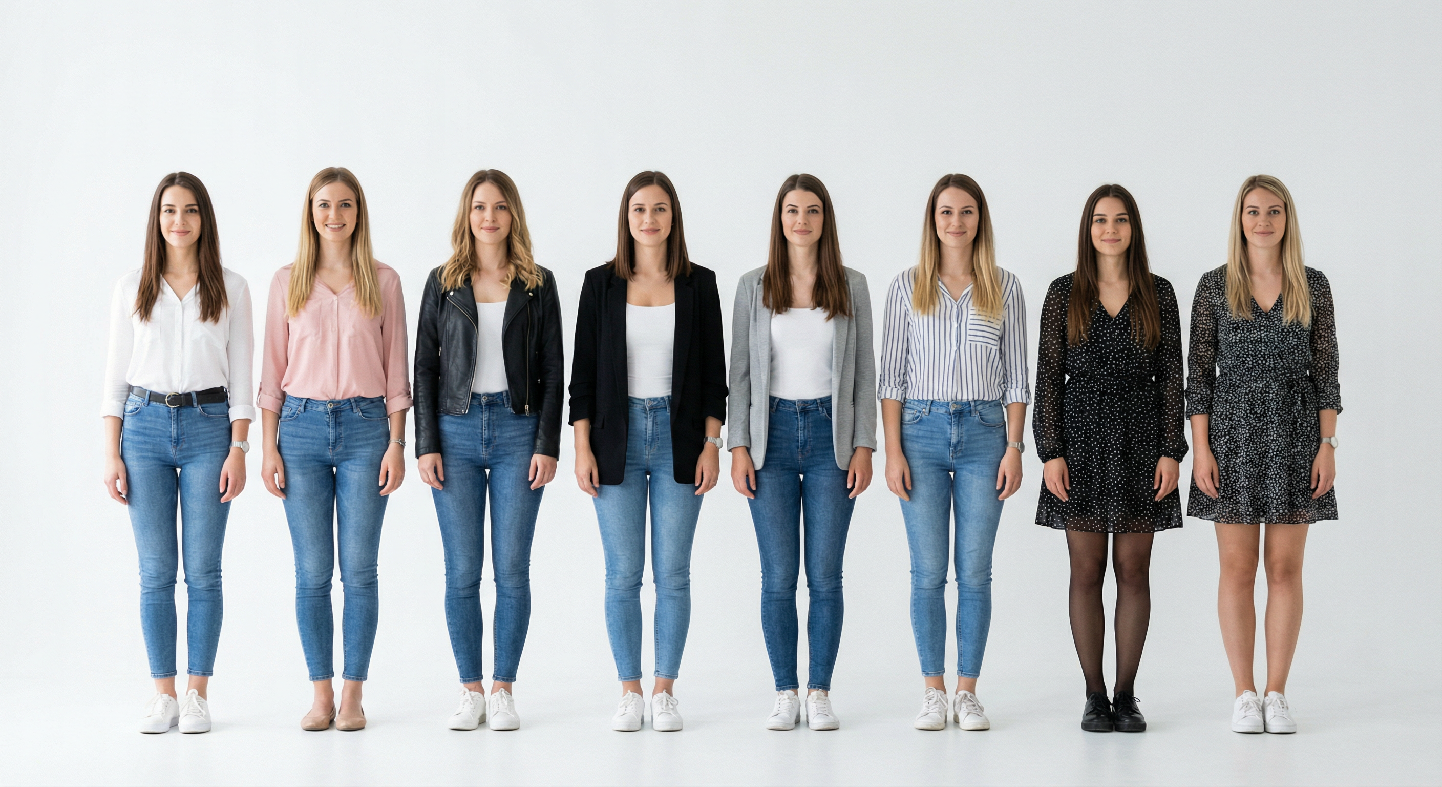 Typical women in Croatia — 8 women group