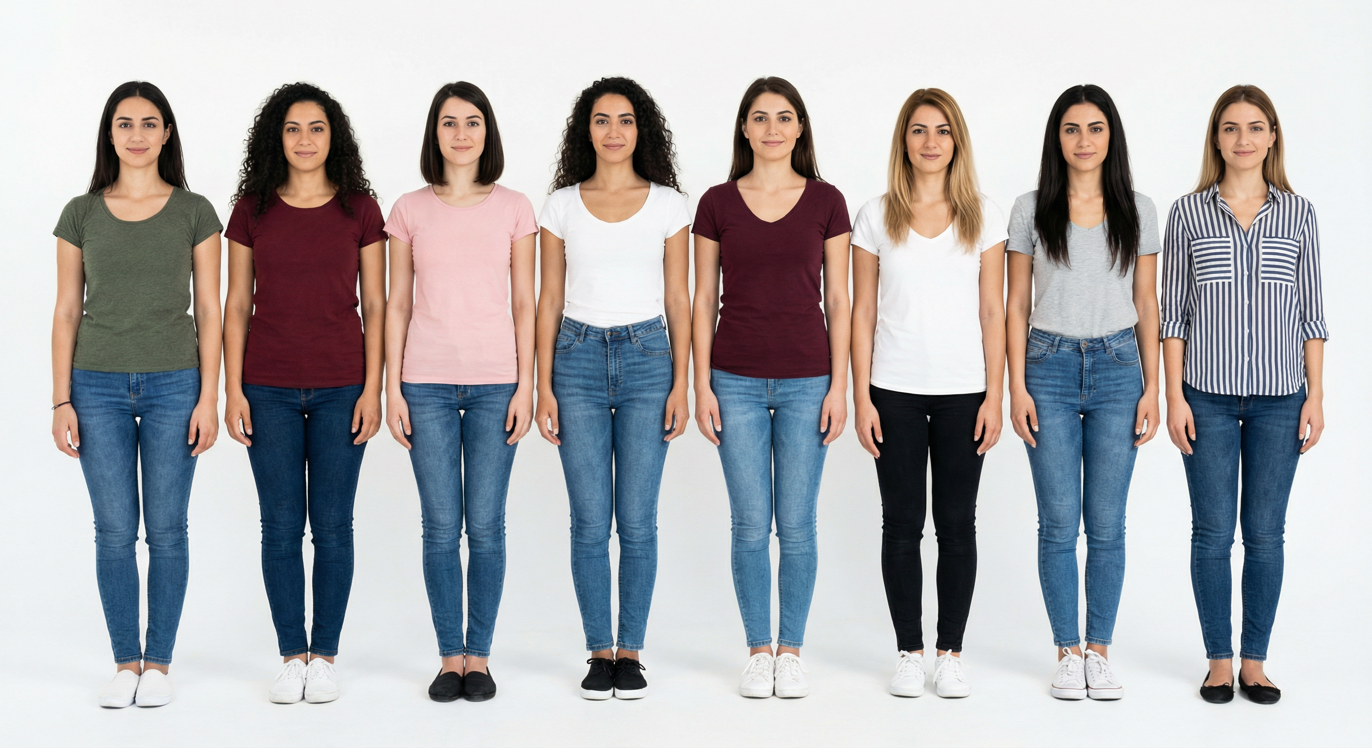 Typical women in Cyprus — 8 women group