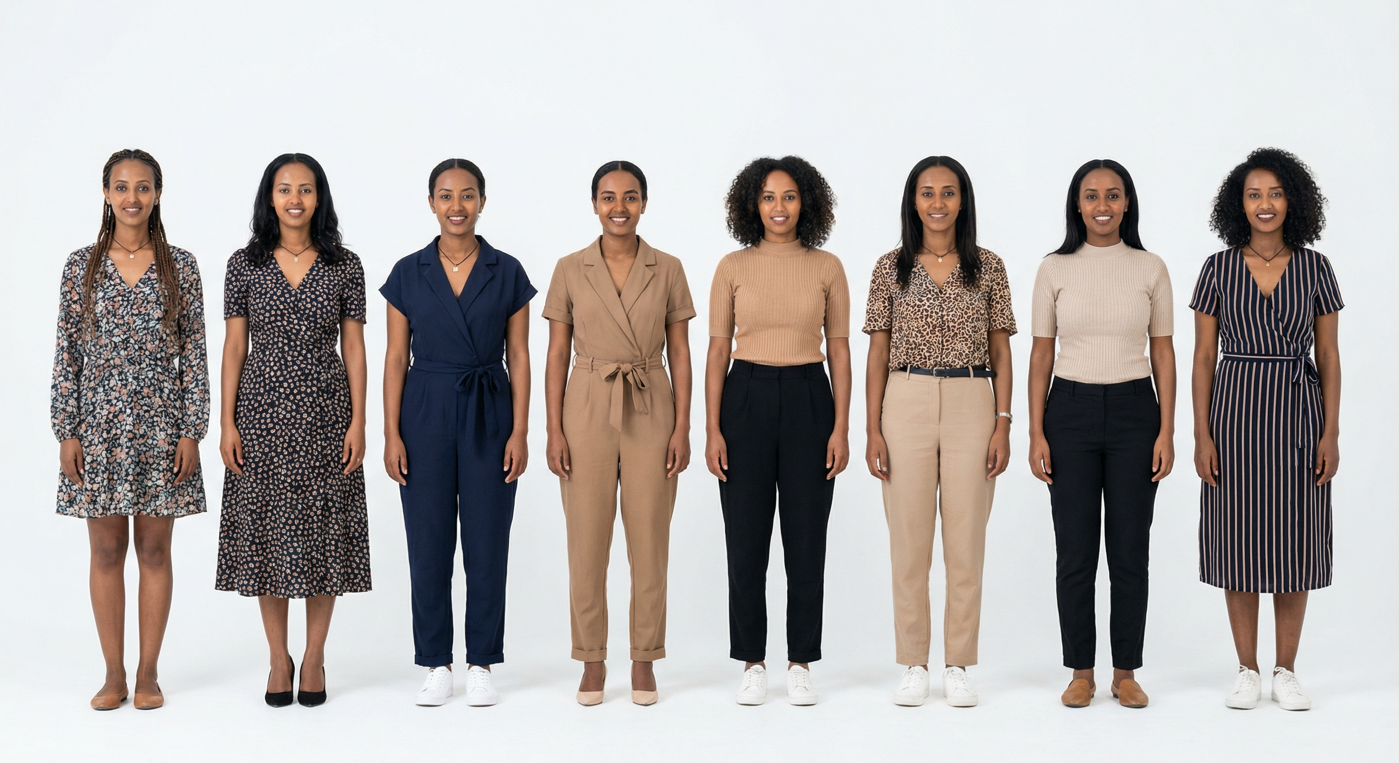 Typical women in Ethiopia — 8 women group