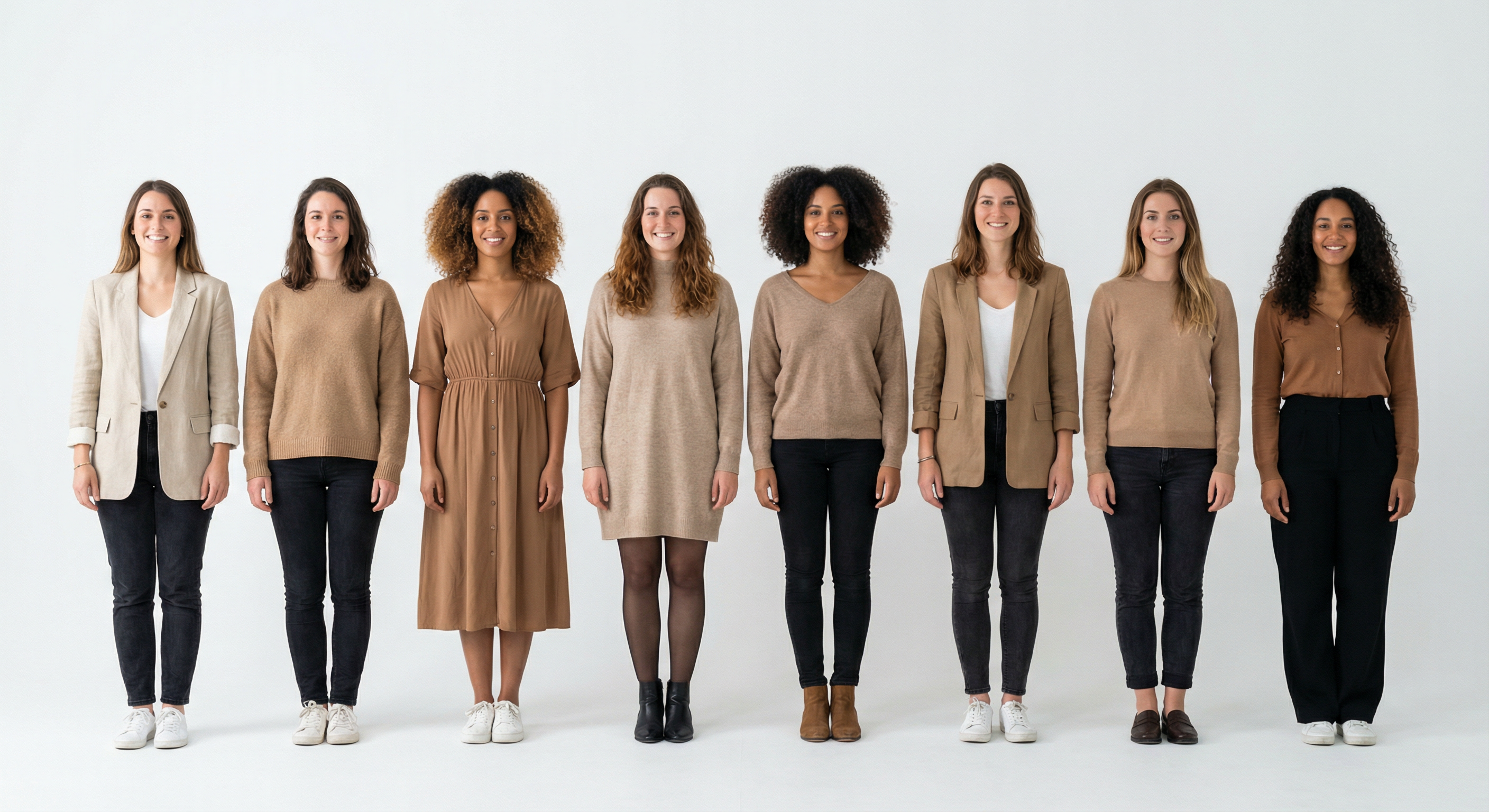 Typical women in France — 8 women group