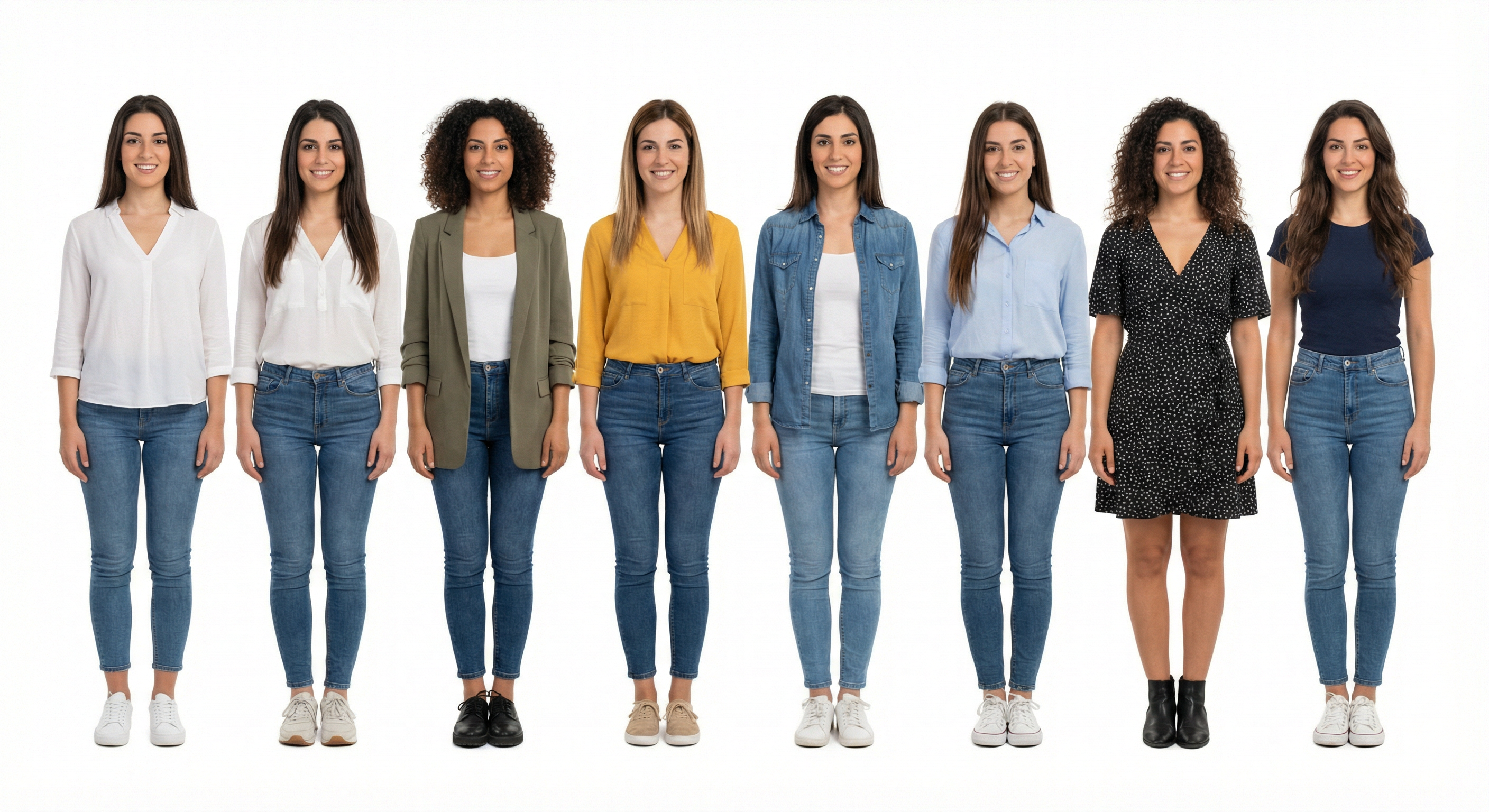 Typical women in Greece — 8 women group