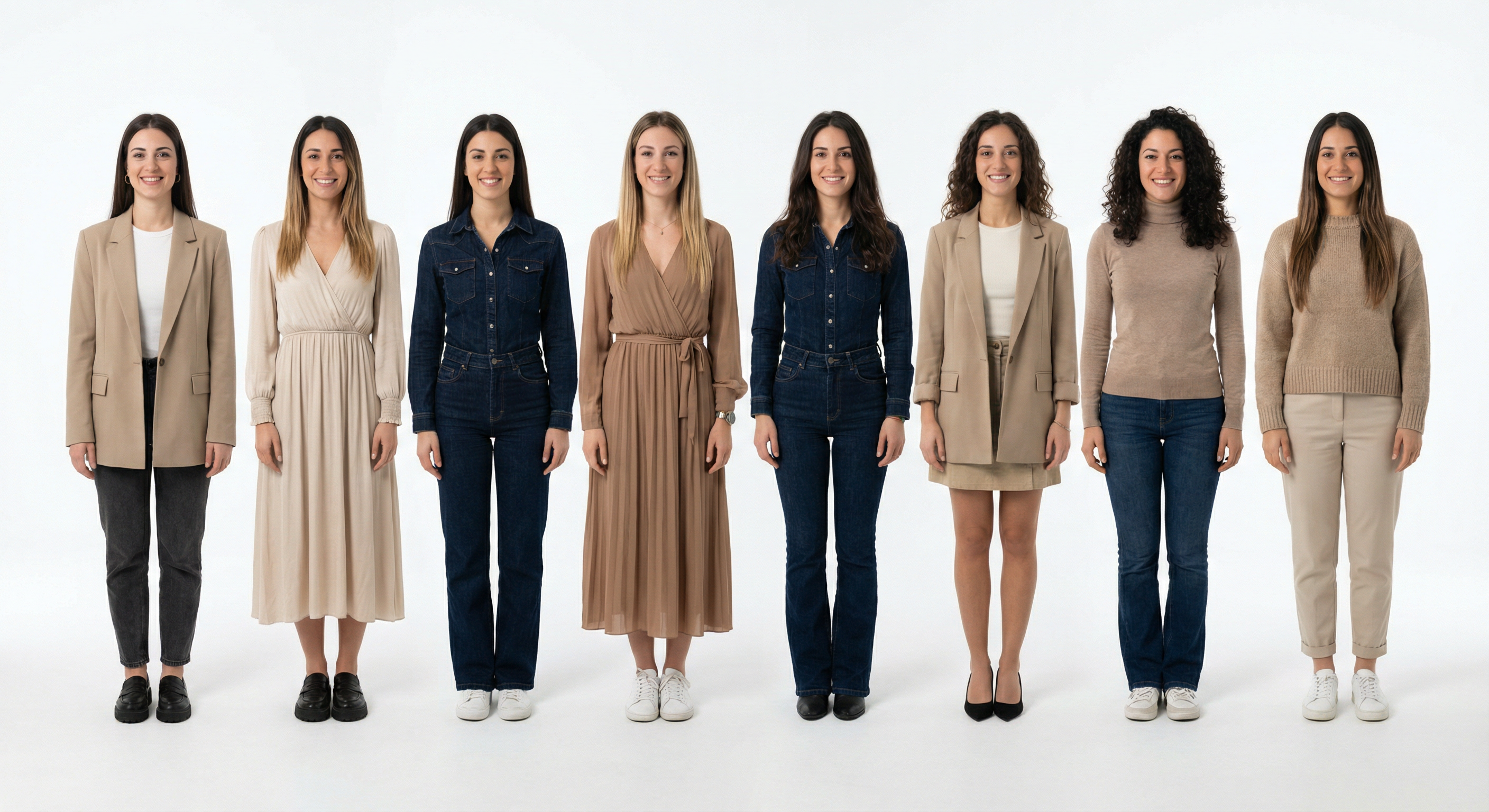 Typical women in Italy — 8 women group