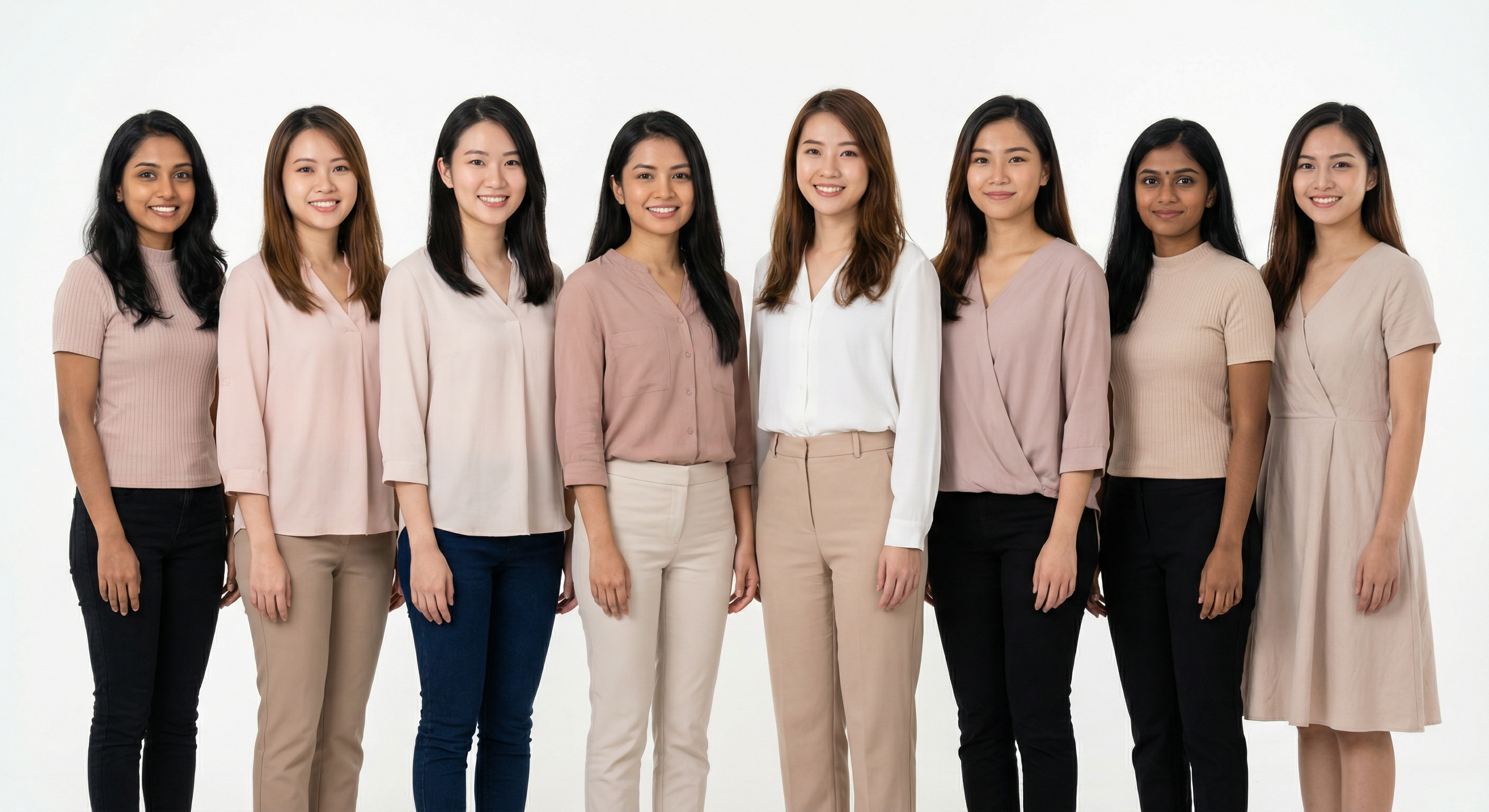 Typical women in Malaysia — 8 women group