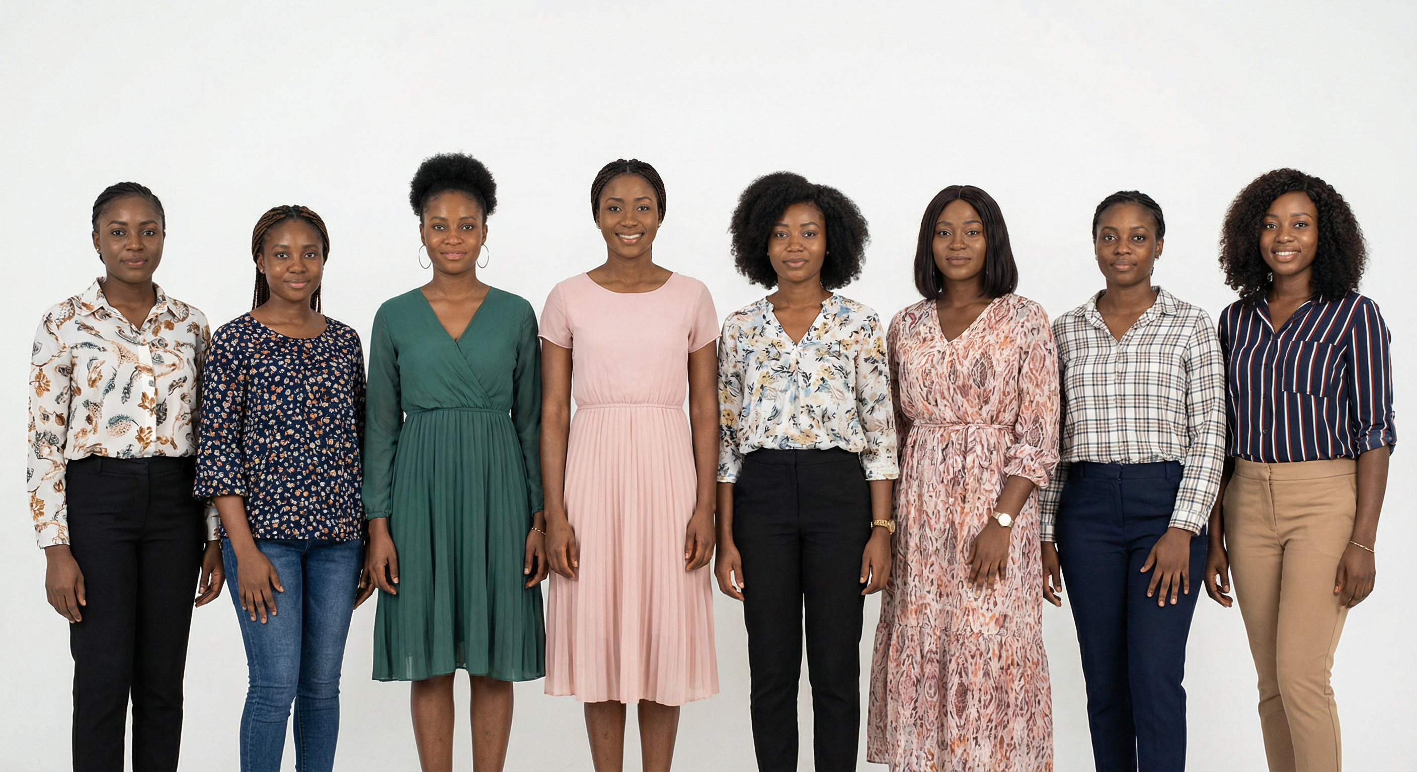Typical women in Nigeria — 8 women group