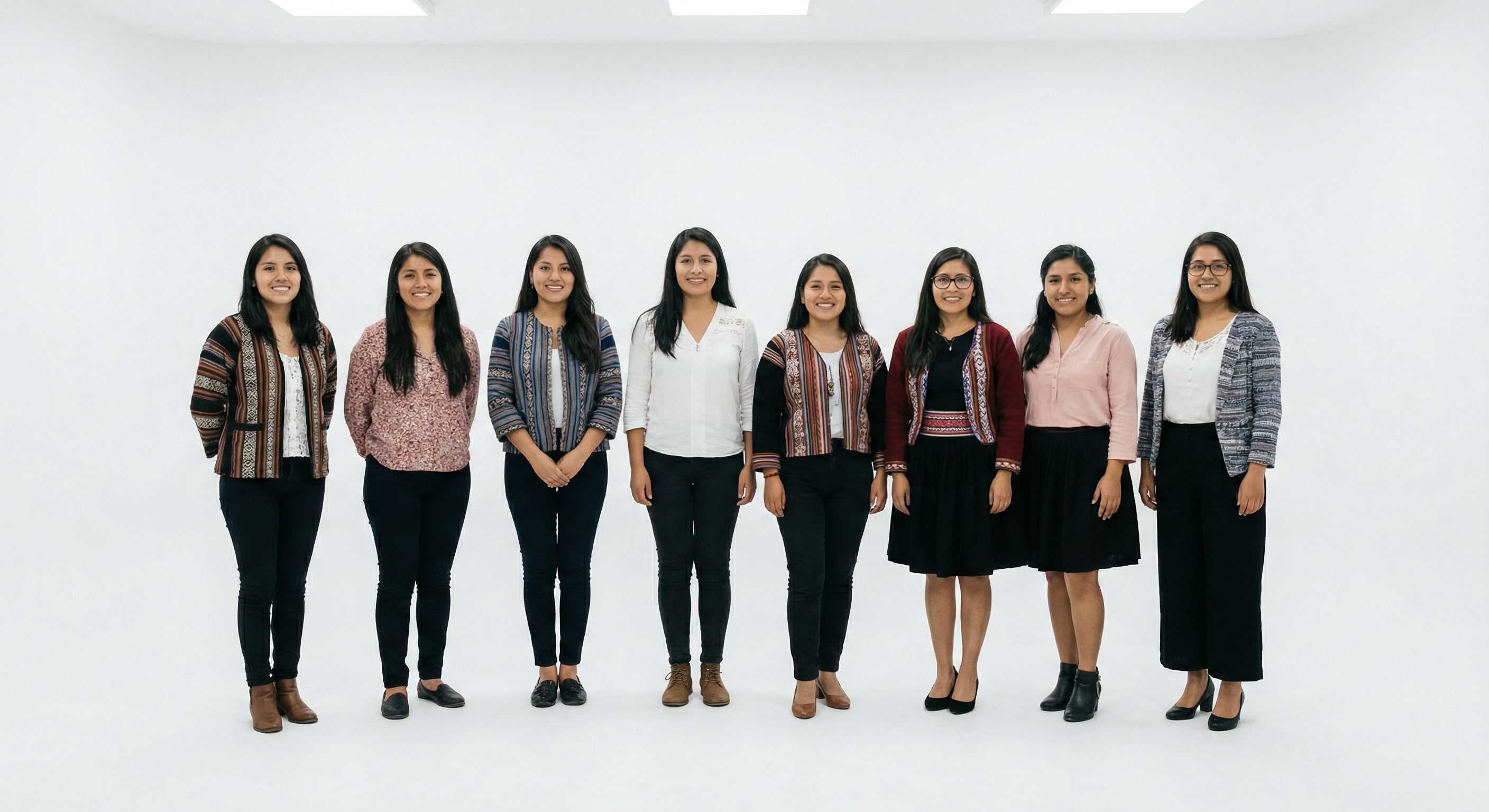Typical women in Peru — 8 women group