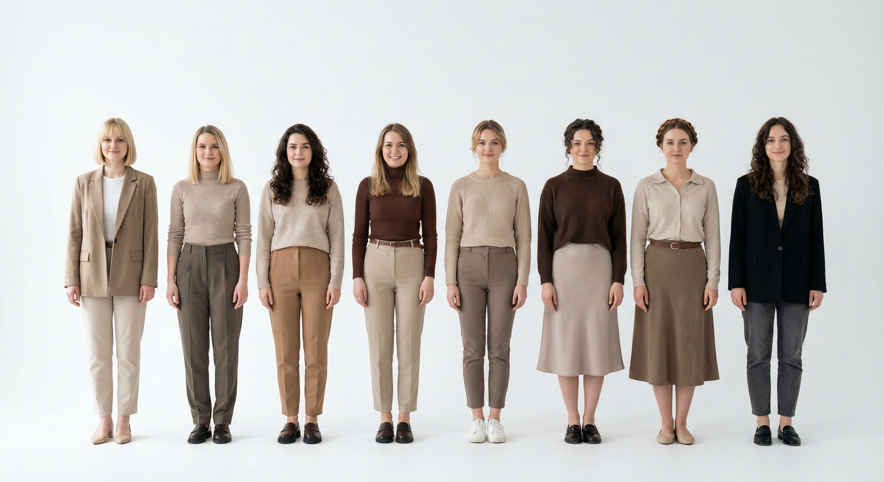 Typical women in Poland — 8 women group