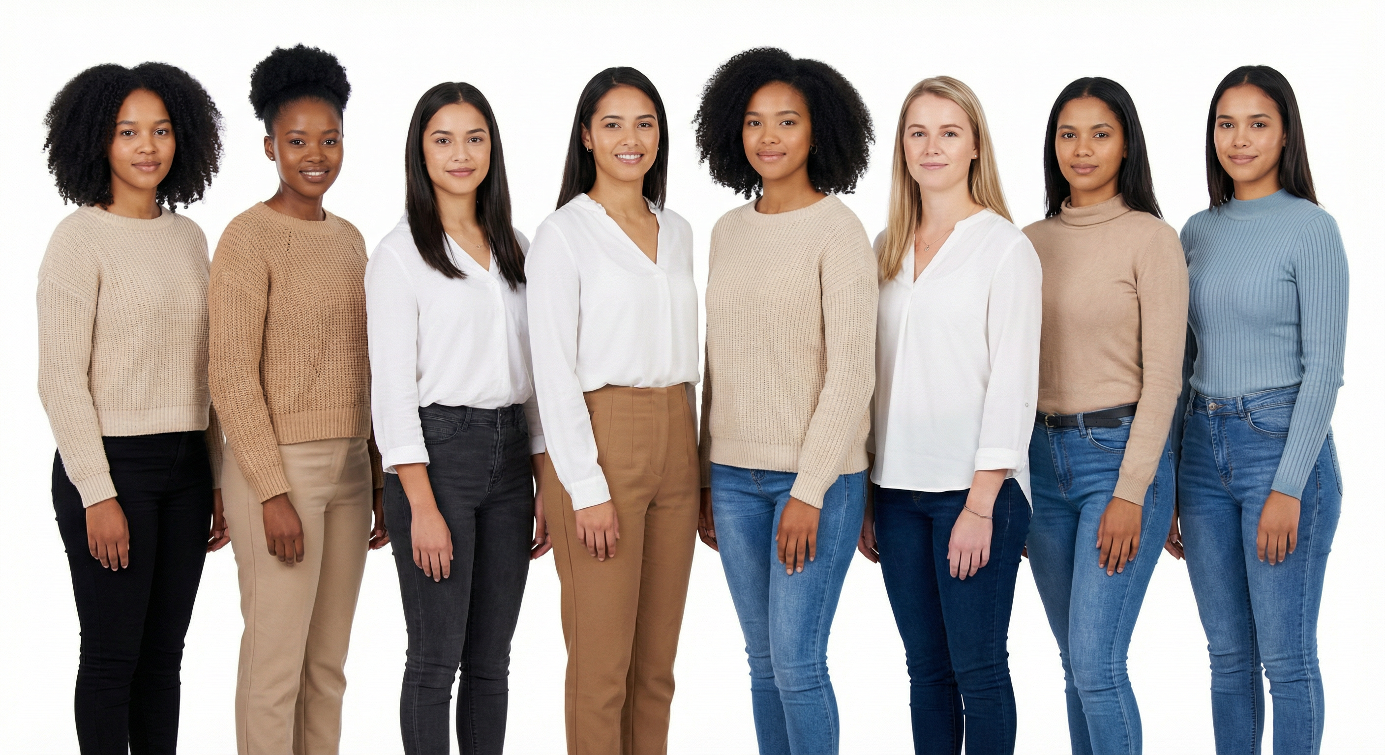 Typical women in South Africa — 8 women group