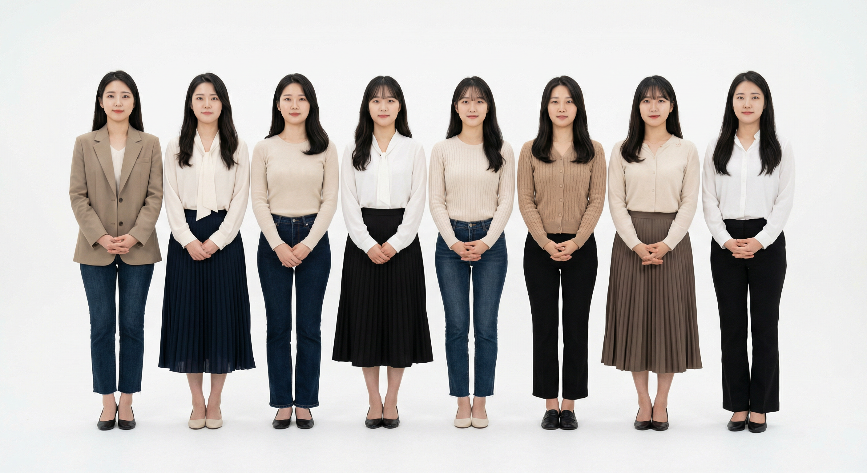 Typical women in South Korea — 8 women group