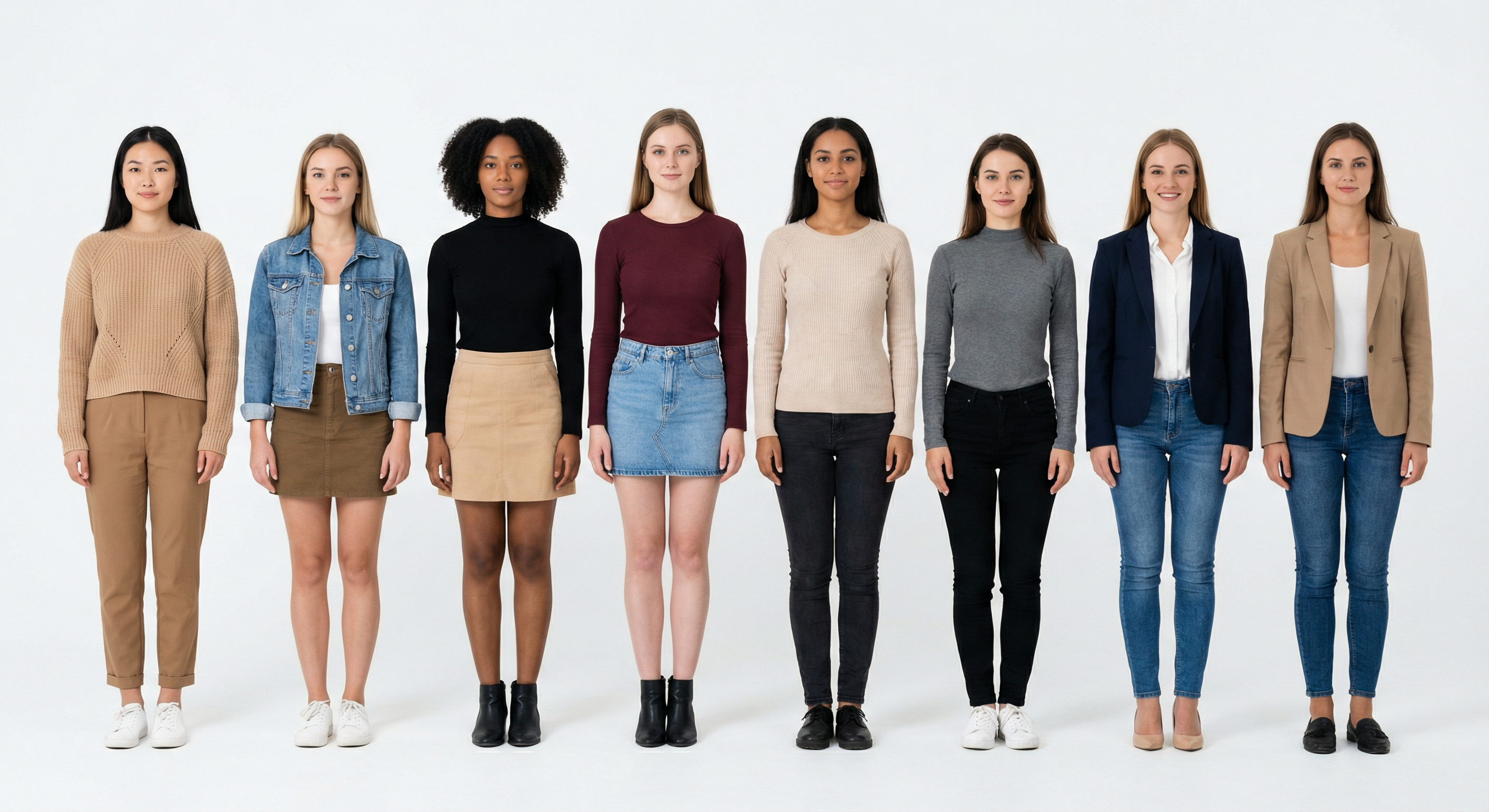 Typical women in United States — 8 women group