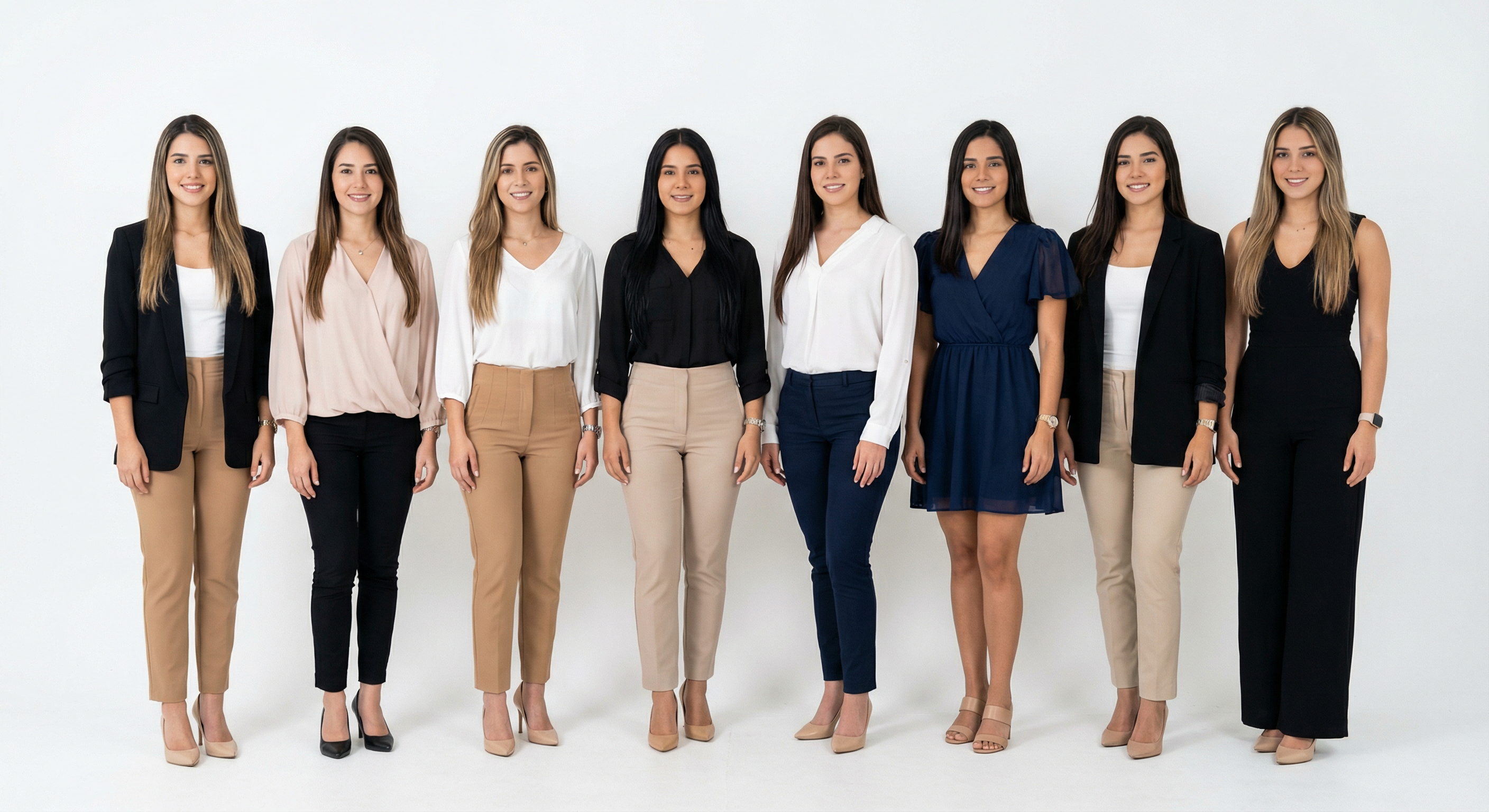 Typical women in Venezuela — 8 women group