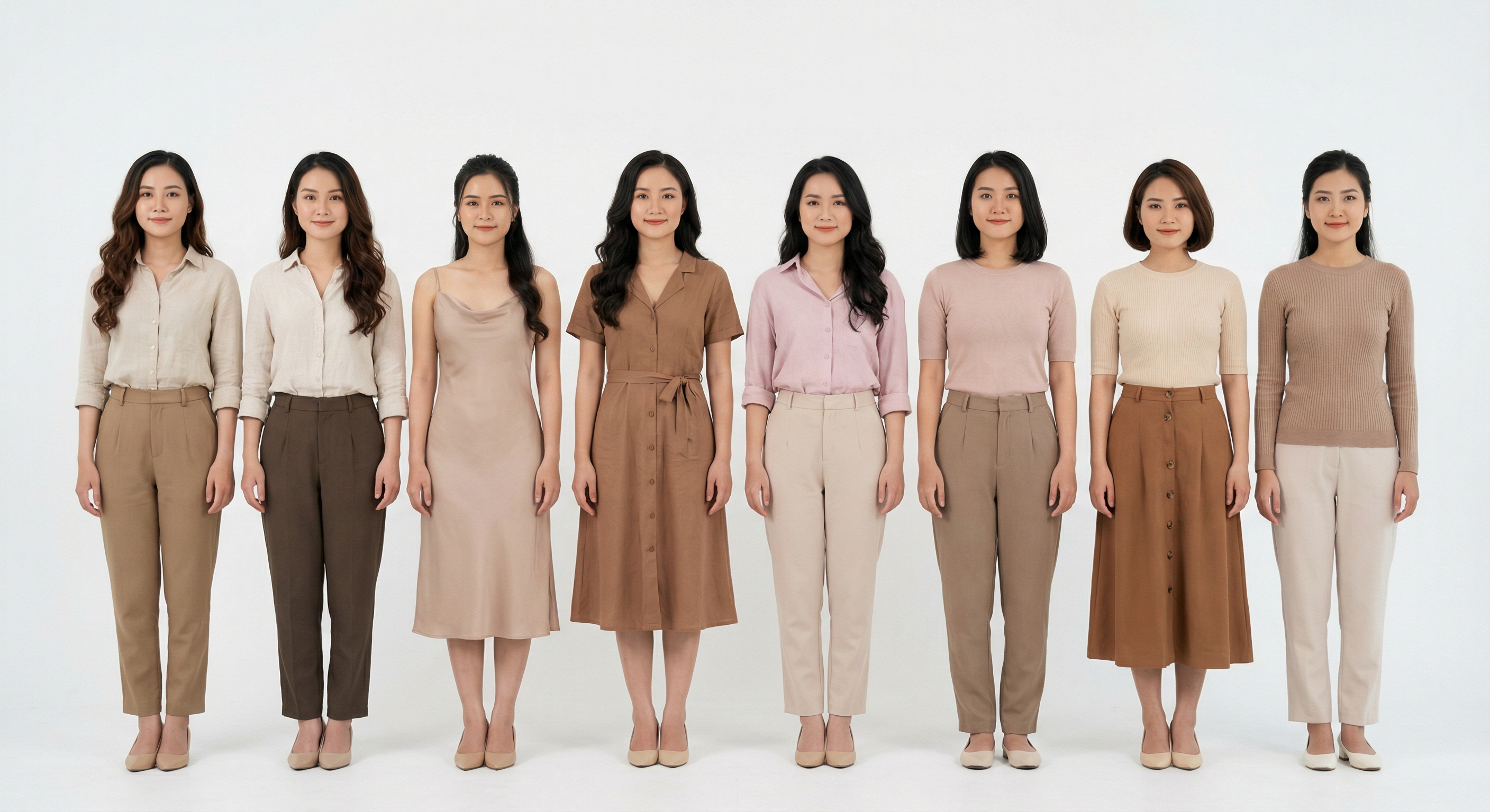 Typical women in Vietnam — 8 women group